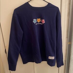 Life Is Good Navy Women's Sweatshirt